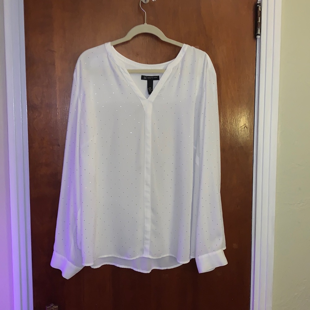 White sparkle top